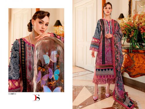Firdous Queens Court 4 Pakistani Dress Material Catalog
